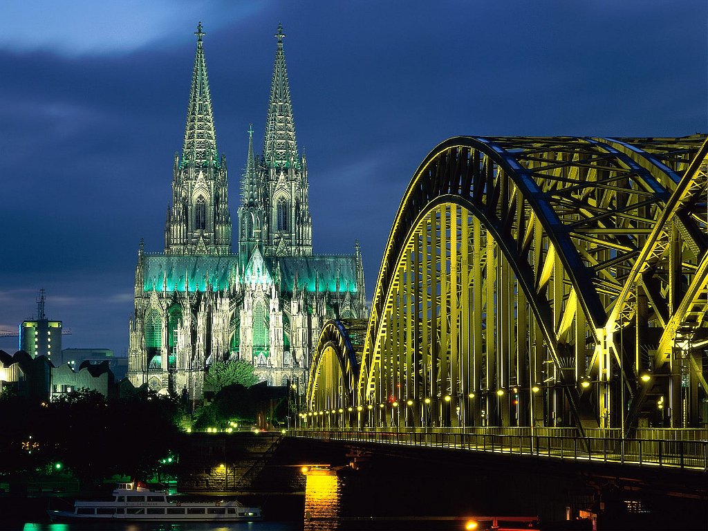 Cologne Cathedral and Hohenzollern Bridge, Cologne, Germany